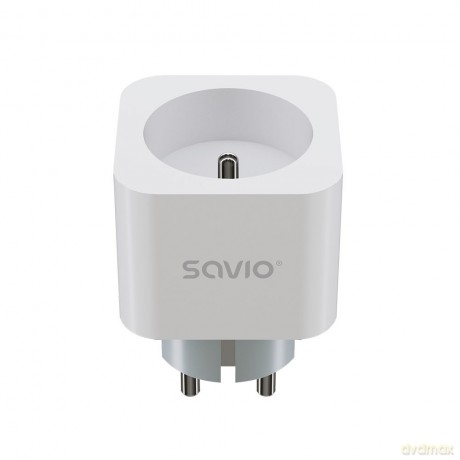 Inteligentne gniazdko Wi-Fi 16A Pomiar zużycia energii, wielopak 3 szt., AS-01, białe