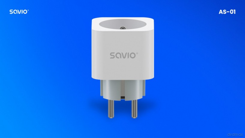Inteligentne gniazdko Wi-Fi 16A Pomiar zużycia energii, wielopak 3 szt., AS-01, białe