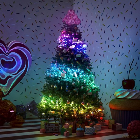 Inteligentne lampki choinkowe Strings 100 LED RGB 8 m łańcuch