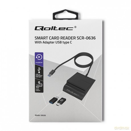 Inteligentny czytnik chipowych kart ID SCR-0636 | USB typu C