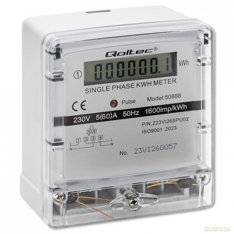 Jednofazowy elektroniczny licznik | miernik zużycia energii | 230V | LCD