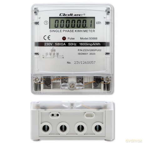 Jednofazowy elektroniczny licznik | miernik zużycia energii | 230V | LCD