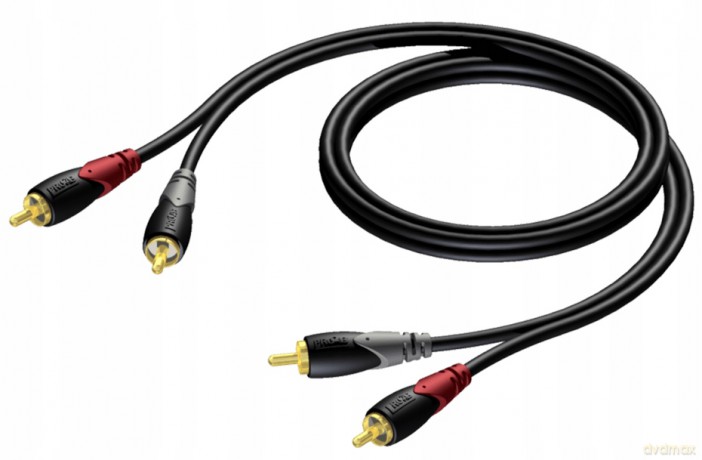 Kabel 2x RCA/Cinch Męski - 2x RCA/Cinch Męski 0,5m - CLA800/0.5