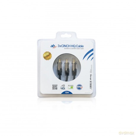 Kabel AB HQ 3xCINCH 1,5m