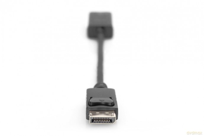 Kabel adapter DisplayPort z zatrzaskiem 1080p 60Hz FHD Typ DP/HDMI A M/Ż 0,2m Czarny