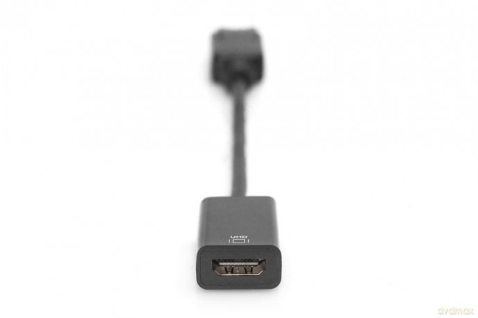 Kabel adapter DisplayPort z zatrzaskiem 1080p 60Hz FHD Typ DP/HDMI A M/Ż 0,2m Czarny