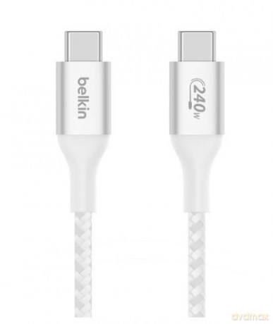 Kabel BoostCharge USB-C/USB-C 240W 2m biały