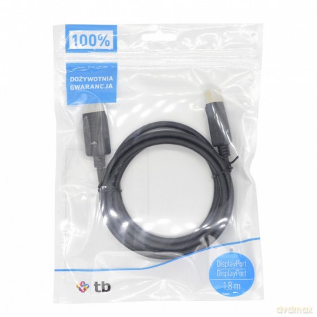 Kabel DisplayPort M/M 1.8 m. czarny v 1.1