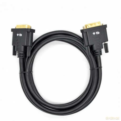 Kabel DVI M-M 24+1 1.8 m. czarny, pozłacany