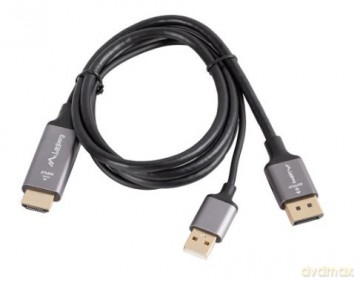 Kabel HDMI(M)-Displayport(M) 1M 4K czarny