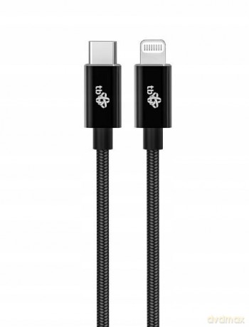 Kabel Lightning MFi - USB C czarny 1m