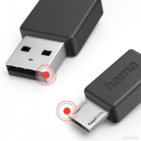 Kabel ładujący data micro UBS 1m Czarny