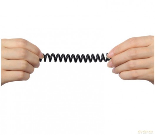 KABEL MiniJack 3,5mm(M) -MiniJack TWIST; Y-C922ABK