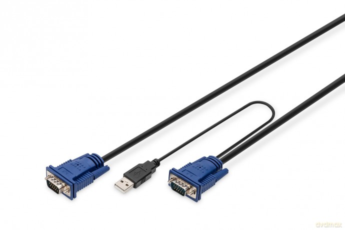Kabel Octopus do KVM 2xVGA, 2xPS/2, 1xUSB 3m