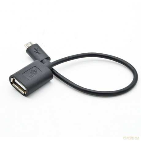 Kabel OTG 15cm czarny
