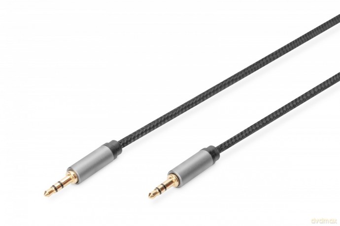Kabel połączeniowy audio MiniJack Stereo Typ 3.5mm/3.5mm M/M nylon 1,8m