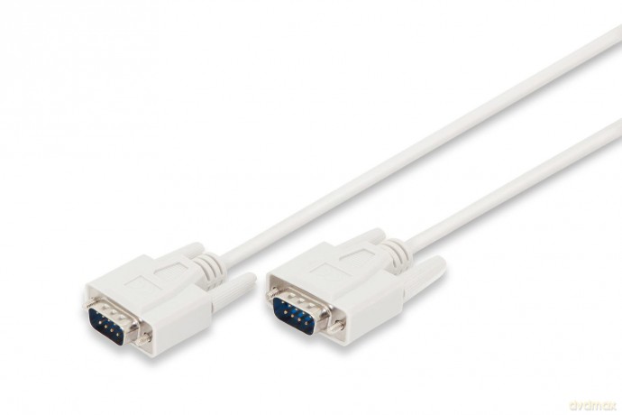 Kabel połączeniowy RS232 1:1 Typ DSUB9/DSUB9 M/M 2m Szary