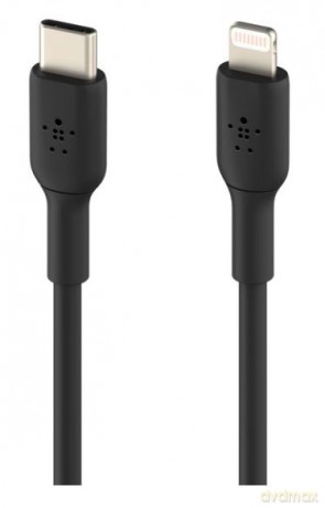 Kabel PVC USB-C to Lightning 1m Black