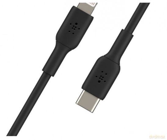 Kabel PVC USB-C to Lightning 1m Black