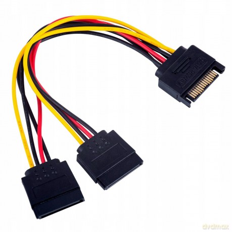 Kabel Sata (M)->Sata(F)X2 15cm
