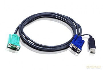 Kabel USB KVM 3in1 SPHD 2L-5201U