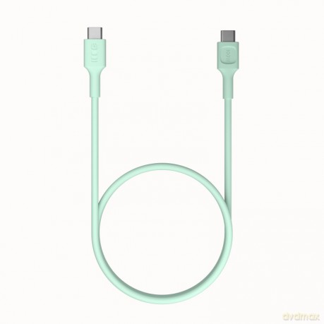 Kabel USB-C-USB-C PowerFlex 100W silikonowy 1.2m zielony