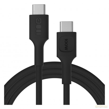 Kabel USB-C-USB-C PowerStream 100W oplot 2m czarny