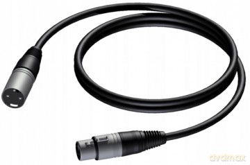 Kabel XLR Męski - XLR Żeński 0,5 M - CAB901/0.5
