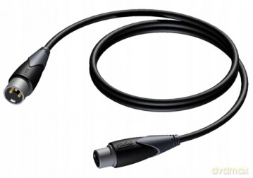 Kabel XLR Męski - XLR Żeński 1m - CLA901/1