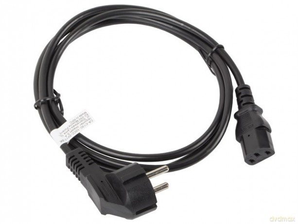 Kabel zasilający CEE 7/7 - IEC 320 C13 1.8M czarny