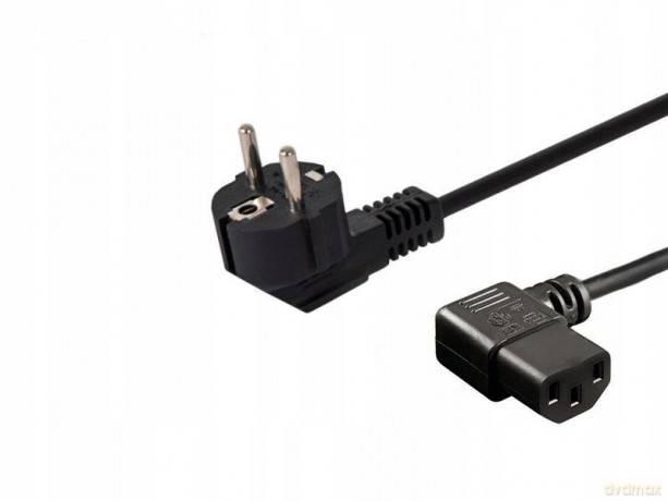 Kabel zasilający Schuko (M) kątowy - IEC C13, kątowy 1,8 CL-116