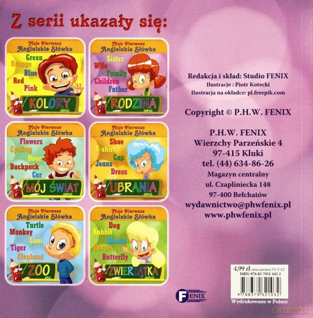 Rodzina moje pierwsze angielskie słówka tw - Studio Fenix [KSIĄŻKA]