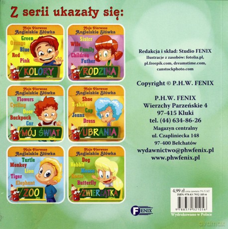 Mój świat moje pierwsze angielskie słówka tw - Studio Fenix [KSIĄŻKA]