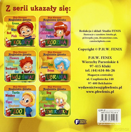 Kolory moje pierwsze angielskie słówka tw - Studio Fenix [KSIĄŻKA]