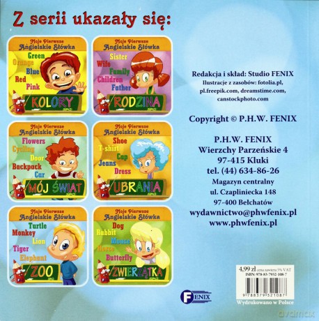 Zoo moje pierwsze angielskie słówka tw - Studio Fenix [KSIĄŻKA]