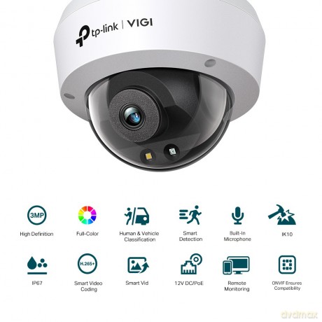 Kamera sieciowa VIGI C230(4mm) 3MP Full-Color Dome
