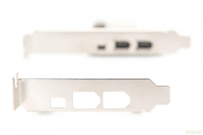 Karta (Kontroler) Firewire (400) PCI Exp., 2xZew. 1xZew.(Mini) IEEE1394a 6pin+Mini,Low Profile,VT6308P