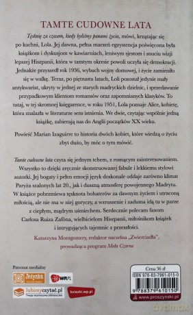 Tamte cudowne lata - Marian Izaguirre [KSIĄŻKA]