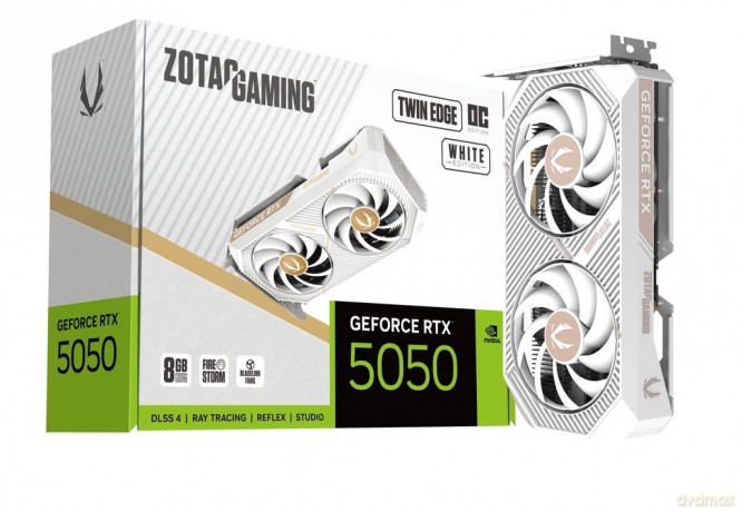 Karta graficzna GeForce RTX 5050 TWIN EDGE OC 8GB GDDR6 128bit 3DP/HDMI biała