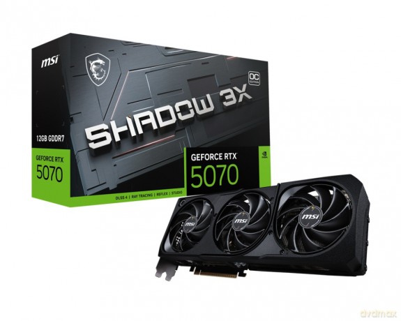 Karta graficzna GeForce RTX 5070 12G SHADOW 3X OC GDDR7 192bit HDMI/DP