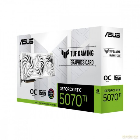 Karta graficzna GeForce RTX 5070Ti TUF GAMING OC WHITE GDDR7 256bit 3DP/2HDMI