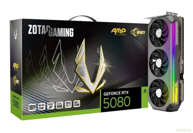 Karta graficzna GeForce RTX 5080 AMP EXTREME INFINITY 16GB GDDR7 256bit 3DP/HDMI