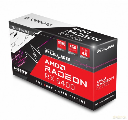 Karta graficzna Radeon RX 6400 PULSE GAMING 4GB GDDR6 64bit DP/HDMI