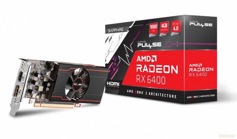 Karta graficzna Radeon RX 6400 PULSE GAMING 4GB GDDR6 64bit DP/HDMI