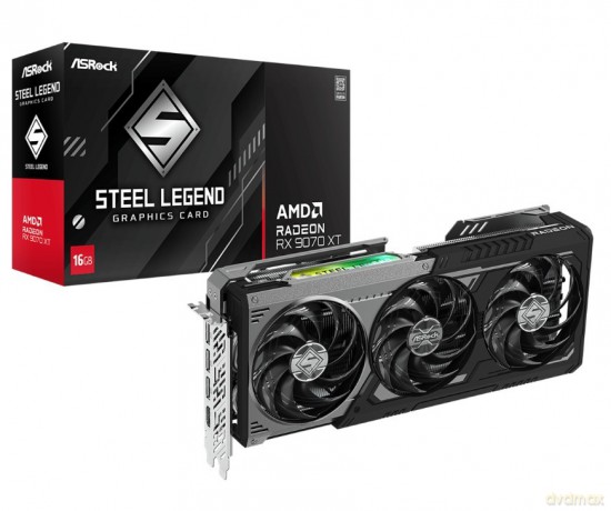 Karta graficzna Radeon RX 9070 XT STEEL LEGEND DARK 16GB GDDR6 256bit 3DP/HDMI