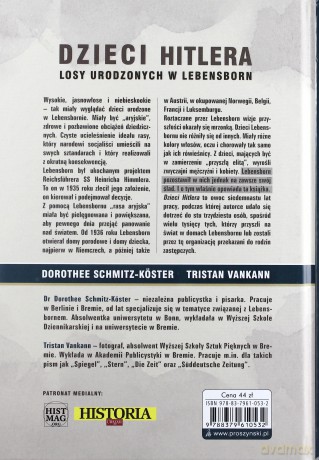 Dzieci hitlera losy urodzonych w lebensborn tw - Dorothee Schmitz-Koster [KSIĄŻKA]