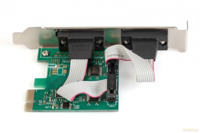 Karta rozszerzeń/Kontroler PCI Express RS232 Serial Port, 2xDB9, Chipset: ASIX99100