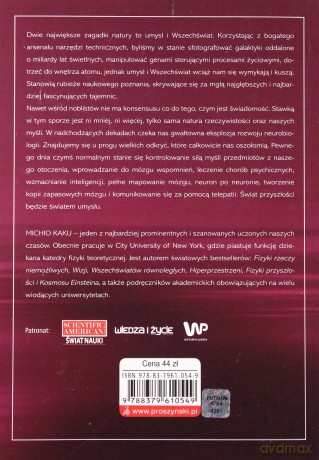Przyszłość umysłu dążenie nauki do zrozumienia i udoskonalenia naszego umysłu - Michio Kaku [KSIĄŻKA]