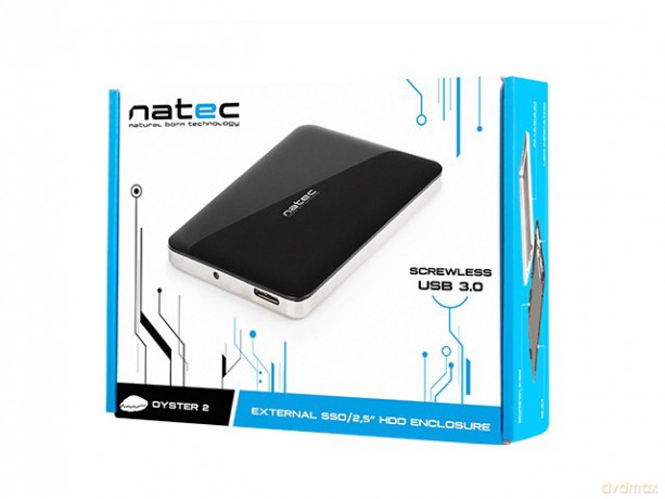 Kieszeń zewnętrzna HDD sata OYSTER 2 2,5'' USB 3.0 Aluminium Czarny