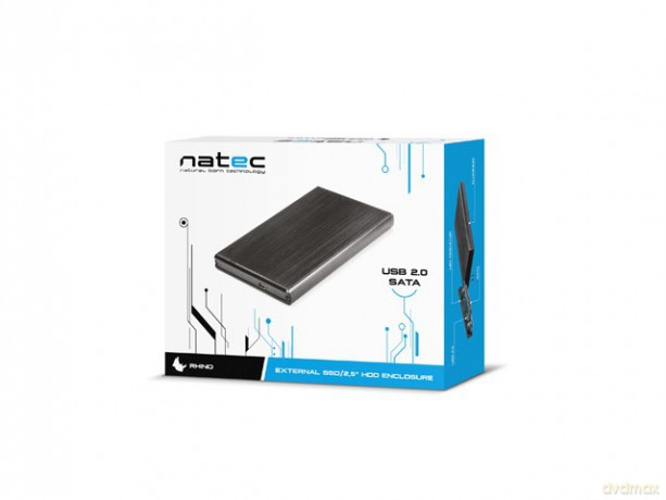 Kieszeń zewnętrzna HDD sata RHINO 2,5 USB 2.0 Aluminium Black